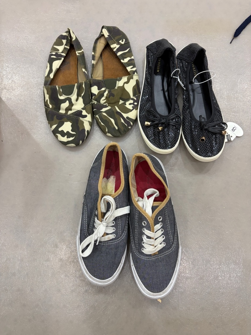 Bundle of 3 women’s size 8 light weight sneakers flat